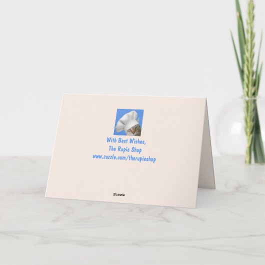 Tag der niedlichen Gänsemutter Karte (Rückseite)