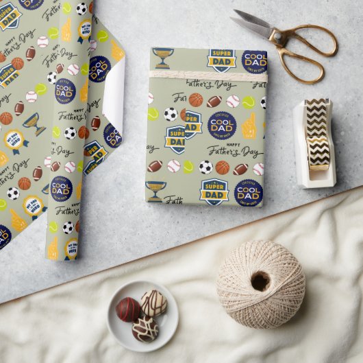 Tag der niedlichen und Adorable Väter Geschenkpapier (Kunsthandwerk)