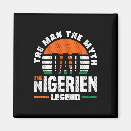 Tag der nigerianischen Flagge Magnet (Vorne)