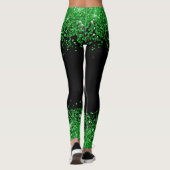 Tag der Patricks / Leggings der Grünen glitzern (Rückseite)