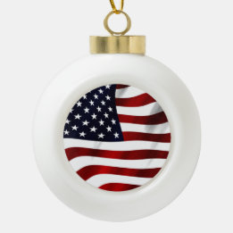 Tag der patriotischen Unabhängigkeit der amerikani Keramik Kugel-Ornament