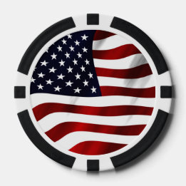 Tag der patriotischen Unabhängigkeit der amerikani Pokerchips