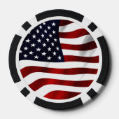 Tag der patriotischen Unabhängigkeit der amerikani Pokerchips (Rückseite)