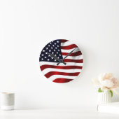 Tag der patriotischen Unabhängigkeit der amerikani Runde Wanduhr (Zuhause)
