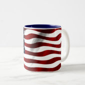 Tag der patriotischen Unabhängigkeit der amerikani Zweifarbige Tasse (VorderseiteRechts)
