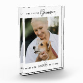 Tag der personalisierten Haustiere Großmutter Fotoblock (Links)