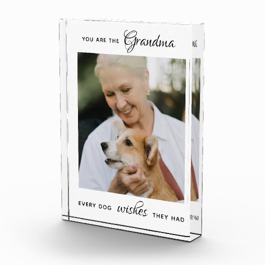 Tag der personalisierten Haustiere Großmutter Fotoblock (Rechts)