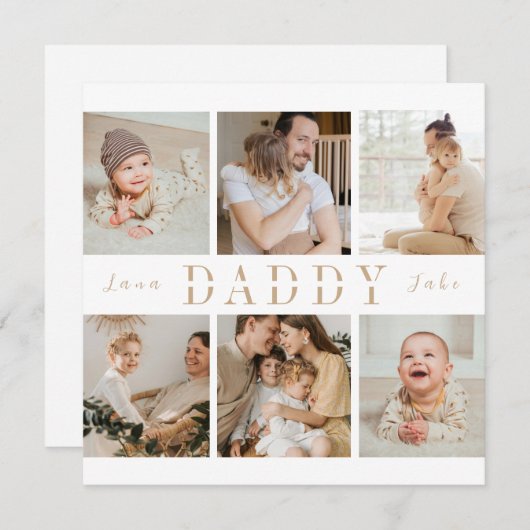 Tag der personalisierten Kartenlüfter | Daddy Lieb (Vorne/Hinten)