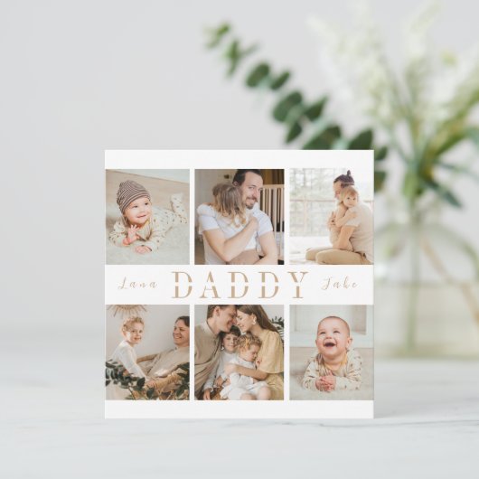 Tag der personalisierten Kartenlüfter | Daddy Lieb (Stehend Vorderseite)