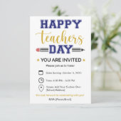 Tag der personalisierten Lehrer Einladung (Stehend Vorderseite)