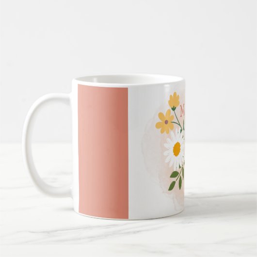 Tag der personalisierten Mama Kaffeetasse (Links)