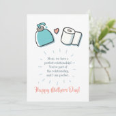 Tag der Personalisierten Mütter Feiertagskarte (Stehend Vorderseite)