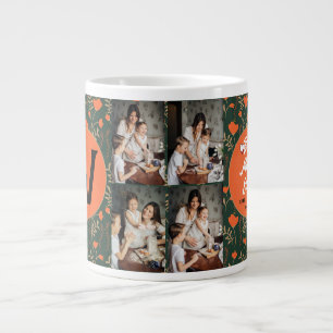 Tag der personalisierten Mütter,Foto Collage Blume Jumbo-Tasse