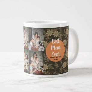 Tag der personalisierten Mütter,Foto Collage Blume Jumbo-Tasse