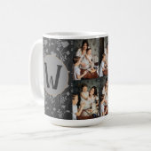 Tag der personalisierten Mütter,Foto Collage Blume Kaffeetasse (Vorderseite Links)