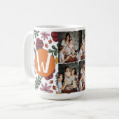 Tag der personalisierten Mütter,Foto Collage Blume Kaffeetasse (Vorderseite Links)