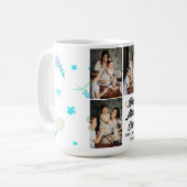 Tag der personalisierten Mütter,Foto Collage Blume Kaffeetasse (Vorderseite Links)