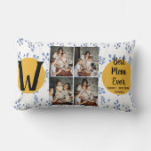 Tag der personalisierten Mütter,Foto Collage Blume Lendenkissen (Vorderseite)
