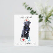 Tag der personalisierten Niedlichen Krankenpflege Feiertagspostkarte (Stehend Vorderseite)