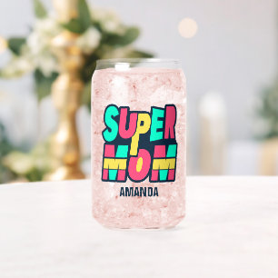 Tag der personalisierten Super-Mama Dosenglas