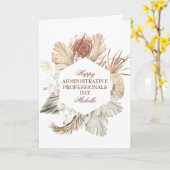 Tag der personalisierten Verwaltungspersonal Karte (Gelbe Blume)