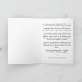 Tag der personalisierten Verwaltungspersonal Karte (Innenseite)