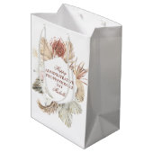 Tag der personalisierten Verwaltungspersonal Mittlere Geschenktüte (Rückseite Schrägansicht)