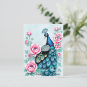 Tag der Pfau- und Rosenmütter Postkarte (Stehend Vorderseite)