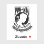 Tag der POW/MIA-Erkennung Aufkleber (Blatt)
