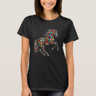 Tag der Punkte 2024 Bunter Punkt Hore für Pferdeli T-Shirt