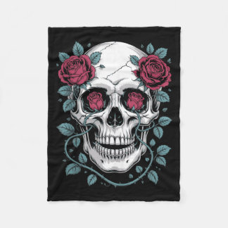 Tag der Regierungsbehörde Dark Gothic Floral Fleecedecke