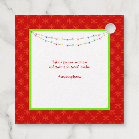 Tag der Reise Geschenkanhänger (Rückseite)