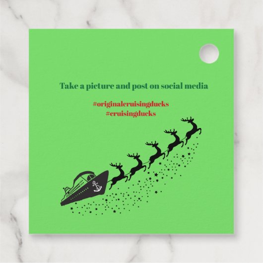 Tag der Reise Geschenkanhänger (Rückseite)