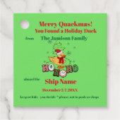 Tag der Reise Geschenkanhänger (Vorderseite)