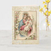 Tag der religiösen Mütter Selige Jungfrau Jesus Karte (Gelbe Blume)