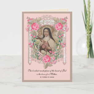 Tag der religiösen Mütter St. Therese Katholische  Karte
