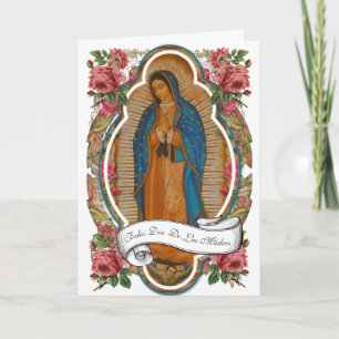 Tag der religiösen spanischen Guadalupe-Mütter Karte