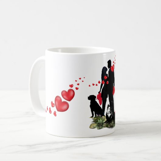 Tag der Romantik Kaffeetasse (Vorderseite Links)