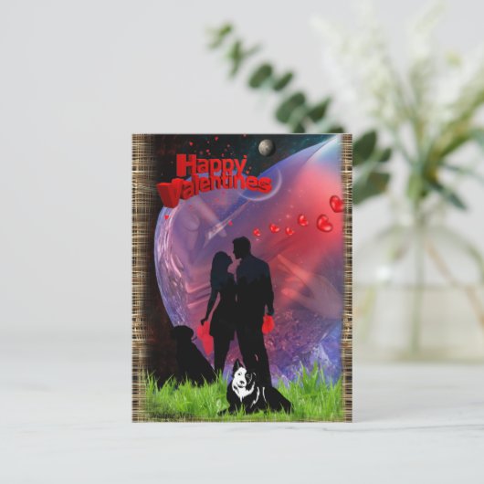 Tag der Romantik Postkarte (Stehend Vorderseite)