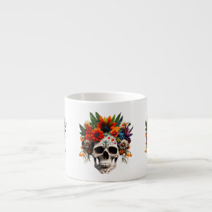 Tag der Rose des Toten Zuckerschädels Espressotasse