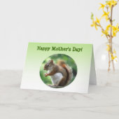 Tag der Roten Eichhörnchen Karte (Gelbe Blume)