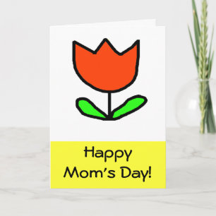 Tag der Roten Tulip-Mama Karte