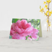 Tag der sanften Rosa Mutter Karte (Gelbe Blume)