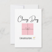 Tag der Schlussabstimmung Vielen Dank Karten (Vorderseite)