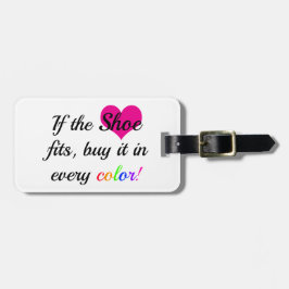 Tag der Schuhputzmaschine Gepäckanhänger