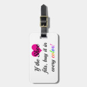 Tag der Schuhputzmaschine Gepäckanhänger (Vorderseite vertikal)