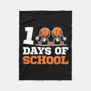 Tag der Schule Basketball Kinder 100 Tage der Schu Fleecedecke