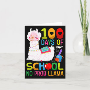 Tag der Schule Einhorn Mädchen 100 Tage der Schule Karte