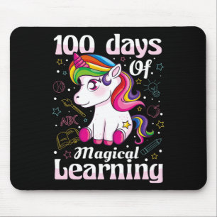 Tag der Schule Einhorn Mädchen 100 Tage der Schule Mousepad