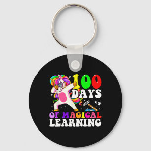 Tag der Schule Einhorn Mädchen 100 Tage der Schule Schlüsselanhänger